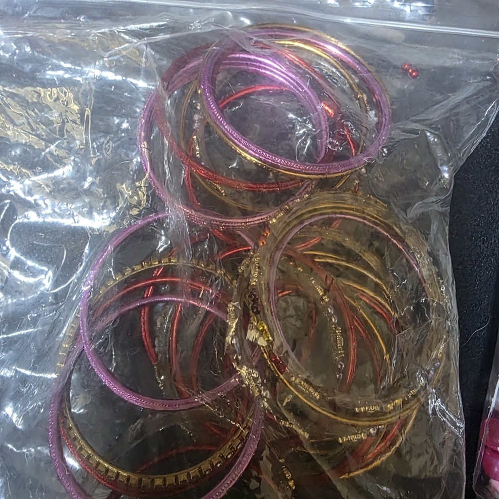 Pink and Gold Bangle Set - Picture 4 of 4